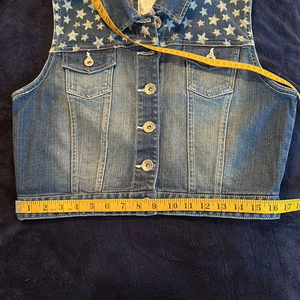 Justice Denim Vest size 18